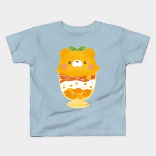 Orange Bear Parfait Kids T-Shirt